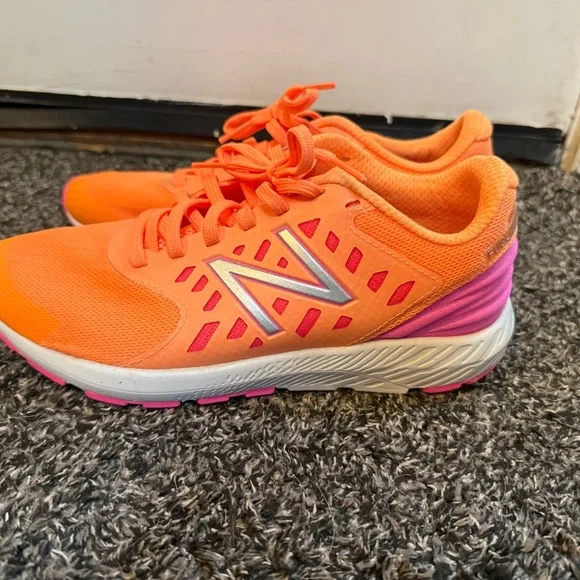 New Balance Kid’s Vibrant Orange Athletic Shoes - Picture 5 of 5